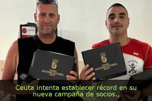 Ceuta intenta establecer récord en su nueva campaña de socios