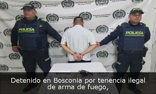 Detenido en Bosconia por tenencia ilegal de arma de fuego