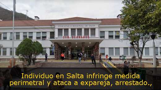 Individuo en Salta infringe medida perimetral y ataca a expareja, arrestado