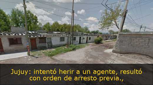 Jujuy: intentó herir a un agente, resultó con orden de arresto previa
