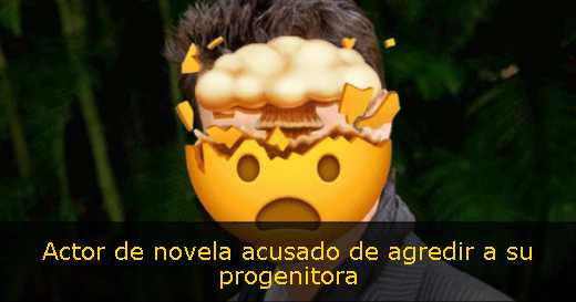 Actor de novela acusado de agredir a su progenitora 