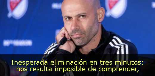 Inesperada eliminación en tres minutos: nos resulta imposible de comprender