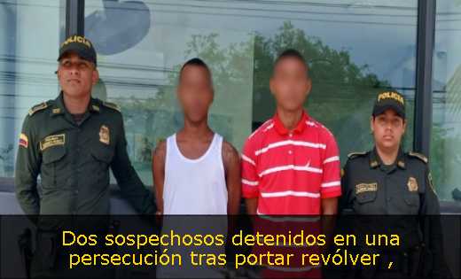 Dos sospechosos detenidos en una persecución tras portar revólver 