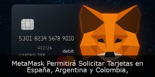MetaMask Permitirá Solicitar Tarjetas en España, Argentina y Colombia