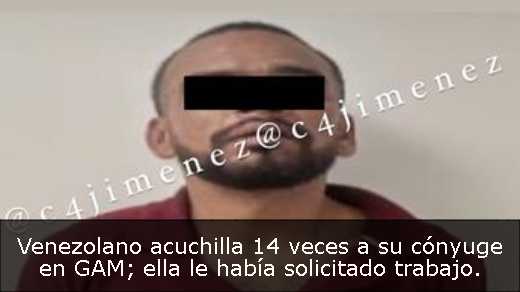 Venezolano acuchilla 14 veces a su cónyuge en GAM; ella le había solicitado trabajo