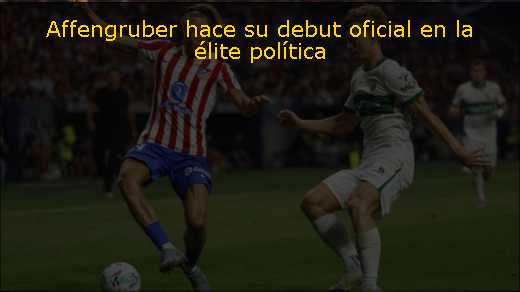 Affengruber hace su debut oficial en la élite política