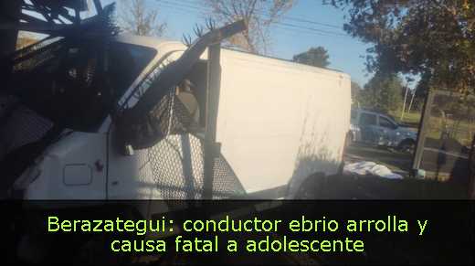 Berazategui: conductor ebrio arrolla y causa fatal a adolescente 