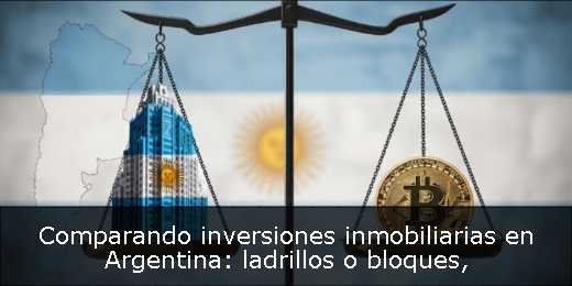 Comparando inversiones inmobiliarias en Argentina: ladrillos o bloques