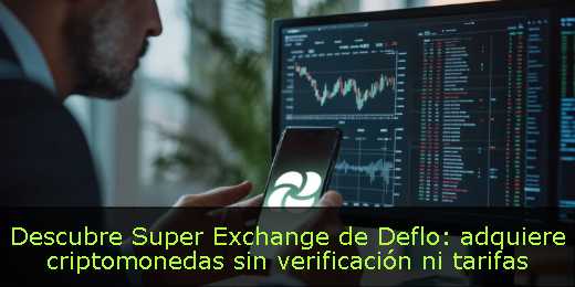 Descubre Super Exchange de Deflo: adquiere criptomonedas sin verificación ni tarifas