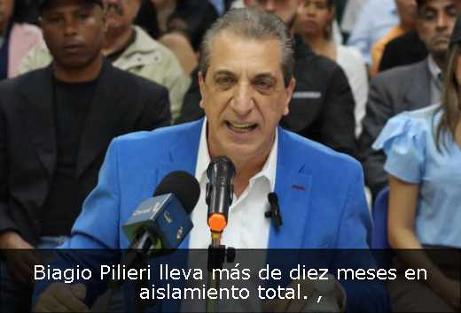 Biagio Pilieri lleva más de diez meses en aislamiento total. 