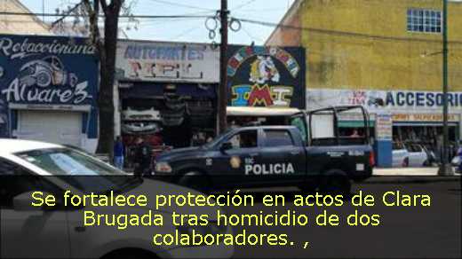 Se fortalece protección en actos de Clara Brugada tras homicidio de dos colaboradores. 
