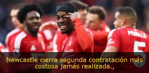Newcastle cierra segunda contratación más costosa jamás realizada