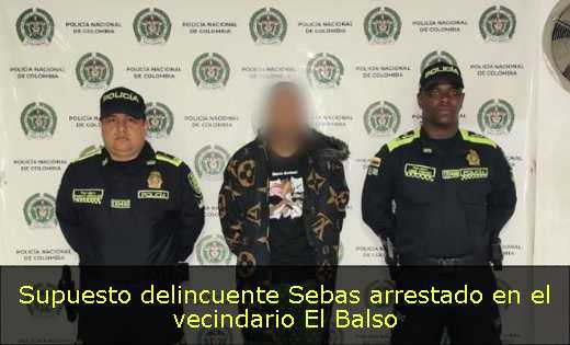 Supuesto delincuente Sebas arrestado en el vecindario El Balso 