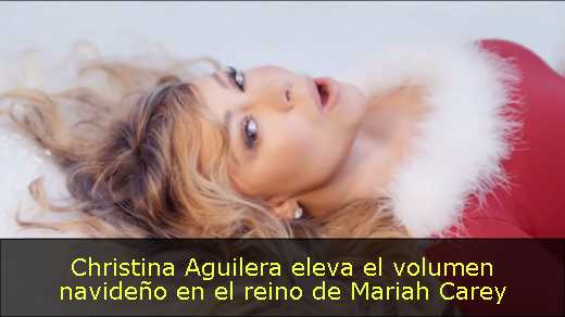 Christina Aguilera eleva el volumen navideño en el reino de Mariah Carey 