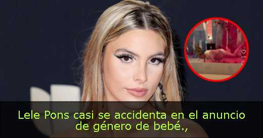 Lele Pons casi se accidenta en el anuncio de género de bebé