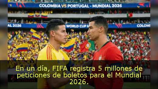 En un día, FIFA registra 5 millones de peticiones de boletos para el Mundial 2026