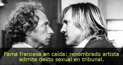 Fama francesa en caída: renombrado artista admite delito sexual en tribunal. 