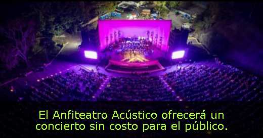 El Anfiteatro Acústico ofrecerá un concierto sin costo para el público
