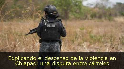 Explicando el descenso de la violencia en Chiapas: una disputa entre cárteles