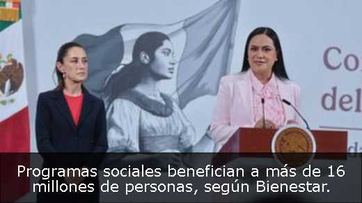 Programas sociales benefician a más de 16 millones de personas, según Bienestar