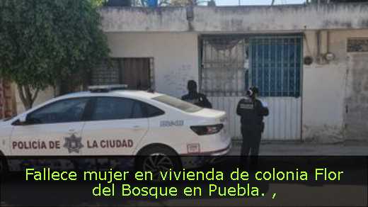 Fallece mujer en vivienda de colonia Flor del Bosque en Puebla. 
