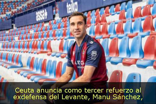 Ceuta anuncia como tercer refuerzo al exdefensa del Levante, Manu Sánchez