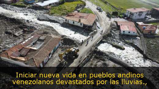 Iniciar nueva vida en pueblos andinos venezolanos devastados por las lluvias