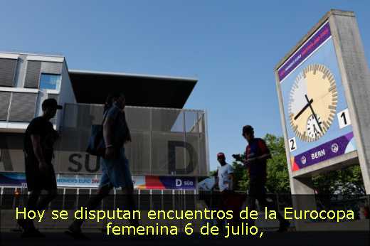 Hoy se disputan encuentros de la Eurocopa femenina 6 de julio