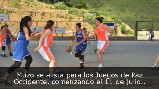 Muzo se alista para los Juegos de Paz Occidente, comenzando el 11 de julio