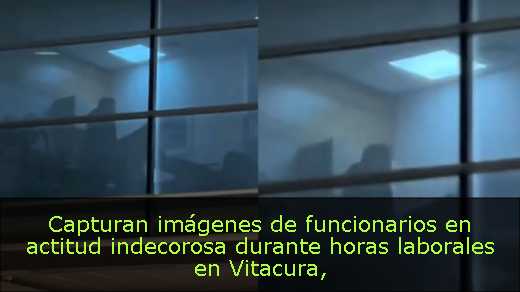 Capturan imágenes de funcionarios en actitud indecorosa durante horas laborales en Vitacura