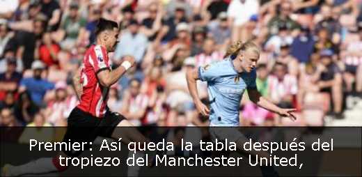 Premier: Así queda la tabla después del tropiezo del Manchester United