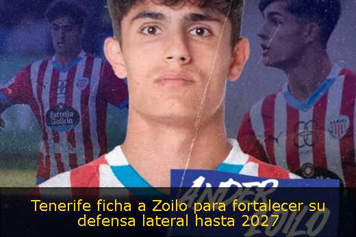 Tenerife ficha a Zoilo para fortalecer su defensa lateral hasta 2027