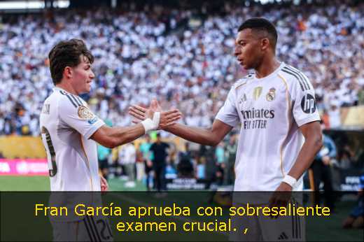 Fran García aprueba con sobresaliente examen crucial. 