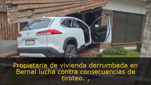 Propietaria de vivienda derrumbada en Bernal lucha contra consecuencias de tiroteo. 