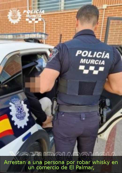 Arrestan a una persona por robar whisky en un comercio de El Palmar