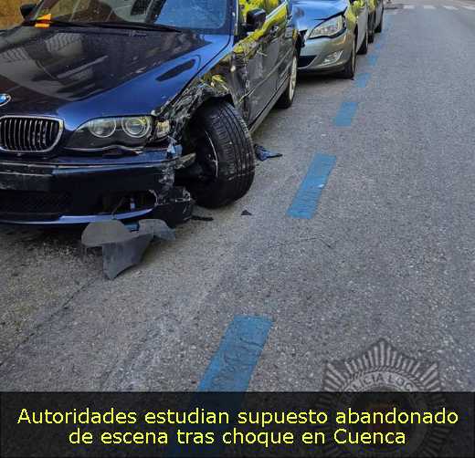 Autoridades estudian supuesto abandonado de escena tras choque en Cuenca 