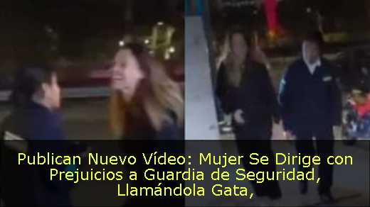 Publican Nuevo Vídeo: Mujer Se Dirige con Prejuicios a Guardia de Seguridad, Llamándola Gata