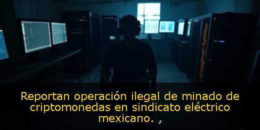 Reportan operación ilegal de minado de criptomonedas en sindicato eléctrico mexicano. 
