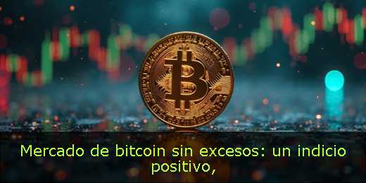 Mercado de bitcoin sin excesos: un indicio positivo
