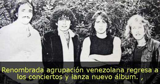 Renombrada agrupación venezolana regresa a los conciertos y lanza nuevo álbum. 