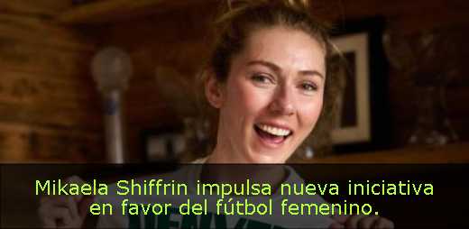 Mikaela Shiffrin impulsa nueva iniciativa en favor del fútbol femenino. 