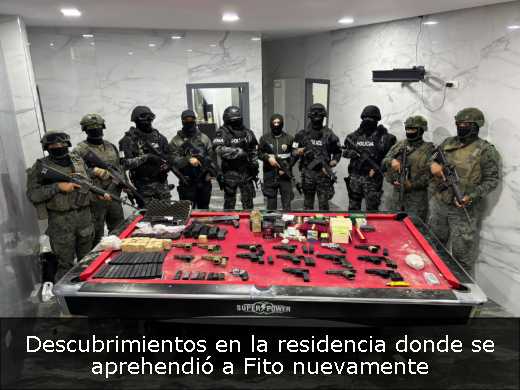 Descubrimientos en la residencia donde se aprehendió a Fito nuevamente 