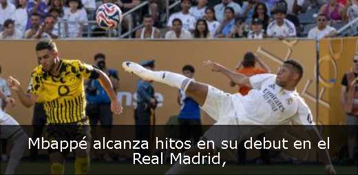 Mbappé alcanza hitos en su debut en el Real Madrid