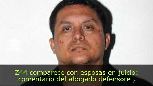 Z44 comparece con esposas en juicio: comentario del abogado defensore 