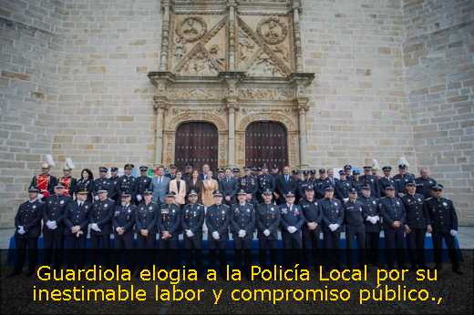 Guardiola elogia a la Policía Local por su inestimable labor y compromiso público