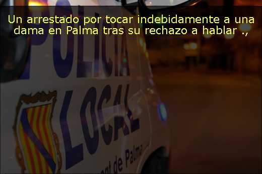 Un arrestado por tocar indebidamente a una dama en Palma tras su rechazo a hablar 