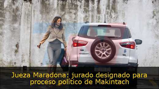 Jueza Maradona: jurado designado para proceso político de Makintach