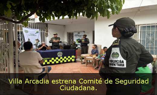 Villa Arcadia estrena Comité de Seguridad Ciudadana. 
