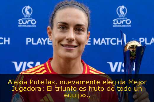Alexia Putellas, nuevamente elegida Mejor Jugadora: El triunfo es fruto de todo un equipo
