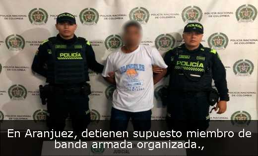 En Aranjuez, detienen supuesto miembro de banda armada organizada